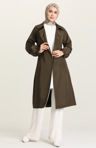 Khaki Trench Coats Models 2026-02