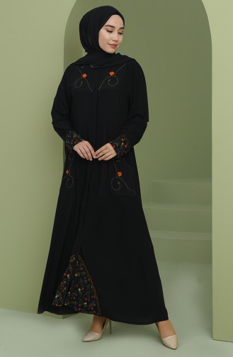 Black Abaya 9080-01