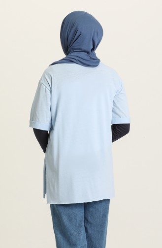 T-Shirt Bleu Glacé 6021-06
