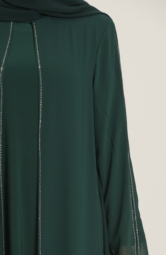 Habillé Hijab Vert emeraude 6342-02