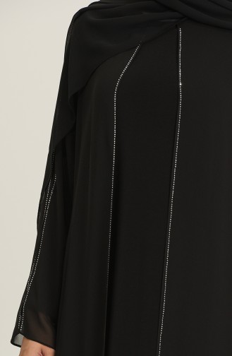 Habillé Hijab Noir 6342-03