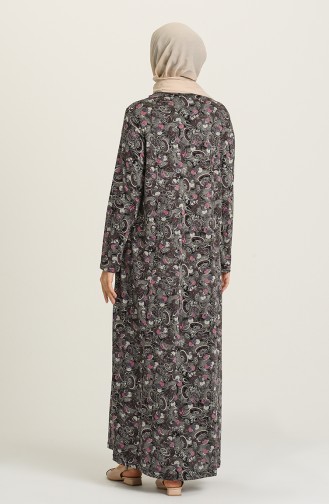 Fuchsia Hijab Dress 0426-04