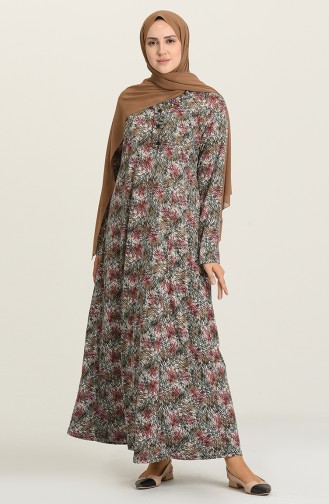 Fuchsia Hijab Kleider 0427-01