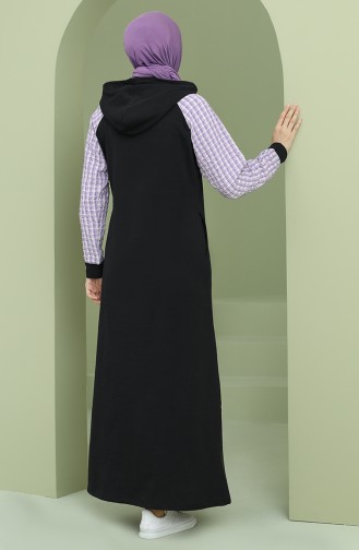 Robe Hijab Noir 50108P-06