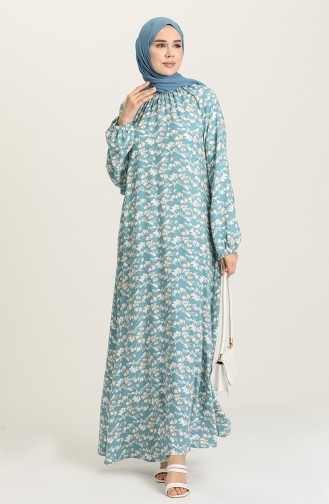 Green Hijab Dress 3296B-02