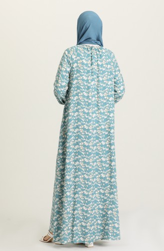 Light Blue Hijab Dress 3296B-02