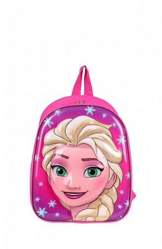 Zigga 00003 Pembe Kraliçe Elsa Kız Çocuk Anaokulu Orta Boy Sırt Çantası
