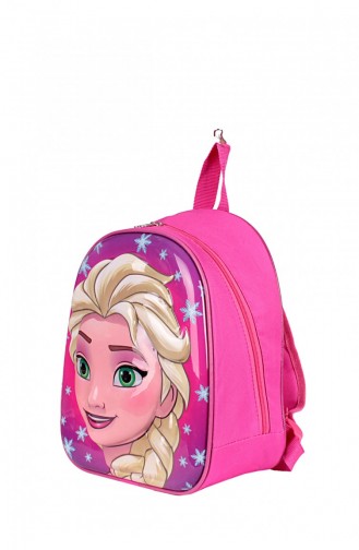 Zigga 00003 Pembe Kraliçe Elsa Kız Çocuk Anaokulu Orta Boy Sırt Çantası
