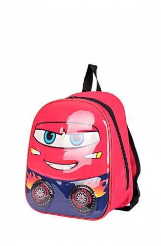 Zigga 00009 Kırmızı Şimşek Mcqueen Erkek Çocuk Anaokulu Orta Boy Sırt Çantası