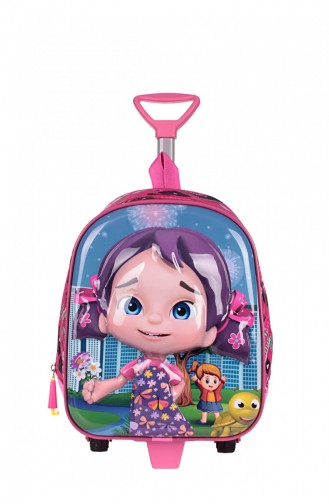 Zigga 00023 Pembe Niloya Kız Çocuk Çekçekli Anaokulu Sırt Çantası