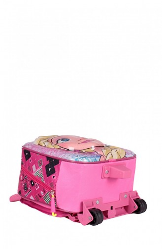 Zigga 00027 Pembe Kraliçe Elsa Kız Çocuk Çekçekli Anaokulu Sırt Çantası