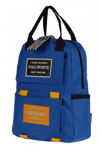 Zigga Polo Sports 00009 Mavi Çok Bölmeli Su Geçirmez El Ve Sırt Çantası