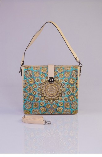 Türkis Schultertasche 3491