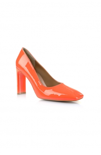 Chaussures a Talons Orange 1478-02