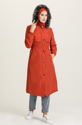 Brick Red Coat 0609-01