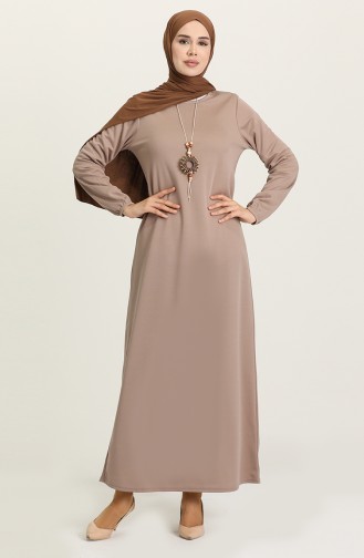 Mink Hijab Dress 8989-03