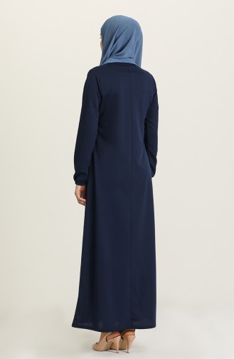 Robe Hijab Bleu Marine 8989-04