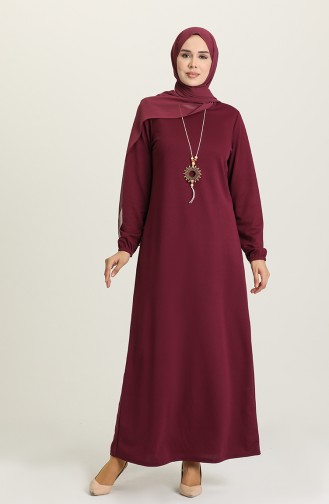 Robe Hijab Plum 8989-07