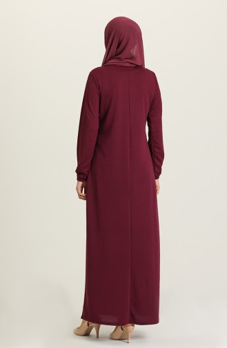 Robe Hijab Plum 8989-07