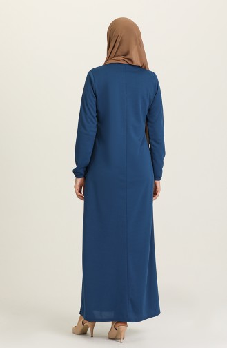 Indigo Hijab Dress 8989-08