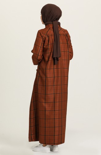 Braun Hijab Kleider 22K8450-01