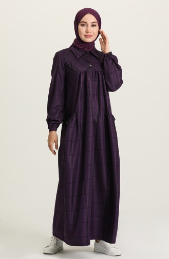 Robe Hijab Pourpre 22K8450-03