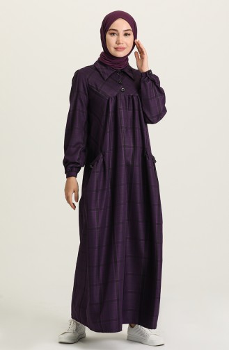 Lila Hijab Kleider 22K8450-03