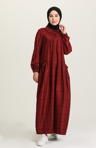 Robe Hijab Bordeaux 22K8450-04