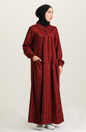 Robe Hijab Bordeaux 22K8450-04