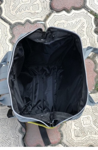 Çizgili Anne Bebek Bakım Çantası Bs 001329 Sarı