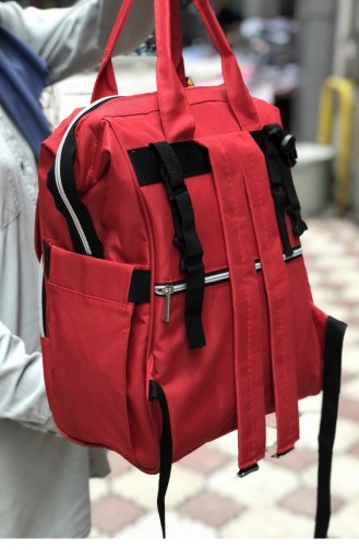 Anne Bebek Bakım Çantası Bs 001342 Kırmızı