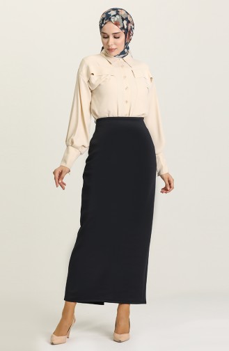 Navy Blue Skirt 3037-02