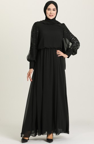 Habillé Hijab Noir 5403-05