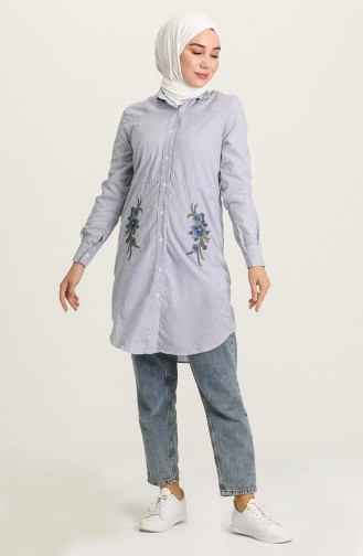 Navy Blue Tuniek 9564-01