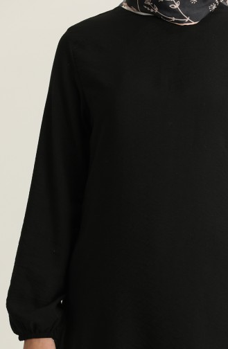 Kuşaklı Tunik Pantolon İkili Takım 1809-01 Siyah