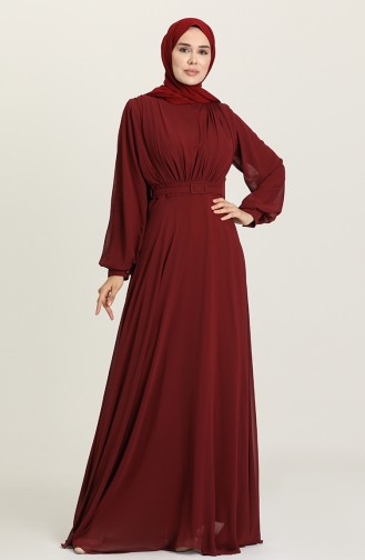 Habillé Hijab Bordeaux Foncé 5422-13