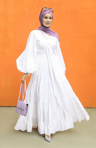 Robe Hijab Ecru 228433-01