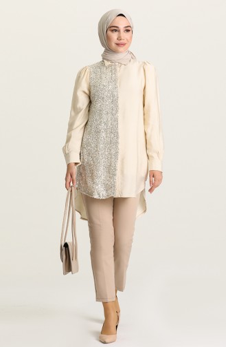 Beige Tunics 9669-01