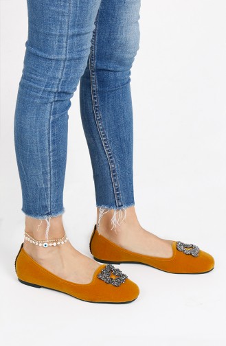 Mustard Woman Flat Shoe 0189-06