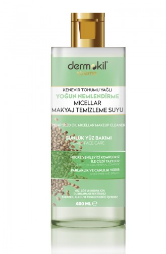 Dermokil Kenevir Tohumu Yağı Yoğun Nemlendirme Mıcellar Makyaj Temizleme Suyu 400 Ml 11200