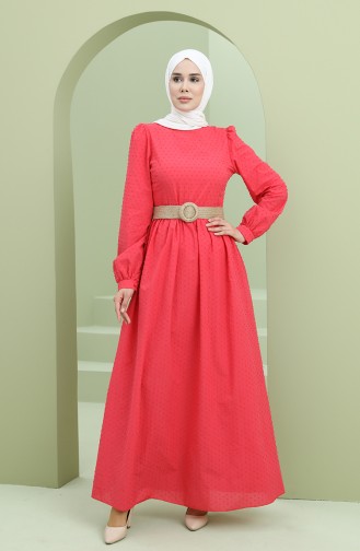 Koralle Hijab Kleider 2074-01