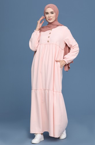 Robe Hijab Poudre 22K3109-01