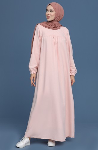 Powder Hijab Dress 22K3110-01