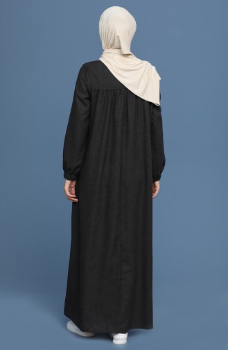 Anthrazit Hijab Kleider 22K3110-02