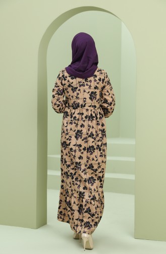 Robe Hijab Lila 22K8435D-01