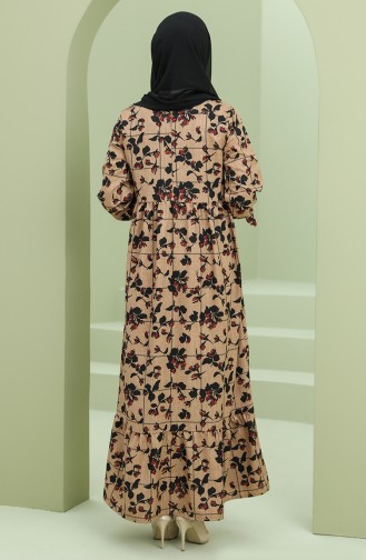 Rot Hijab Kleider 22K8435D-03