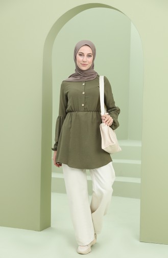 Beli Lastikli Tunik 1800-03 Haki