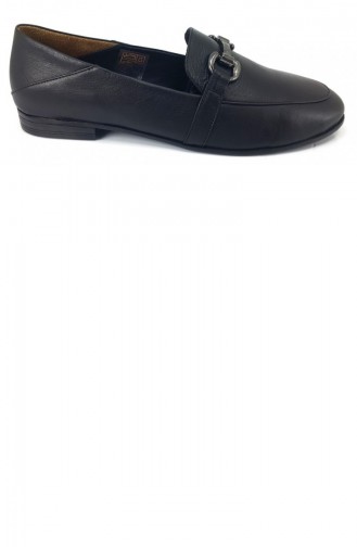 Black Woman Flat Shoe 8291