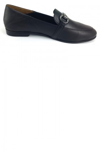 Black Woman Flat Shoe 8291