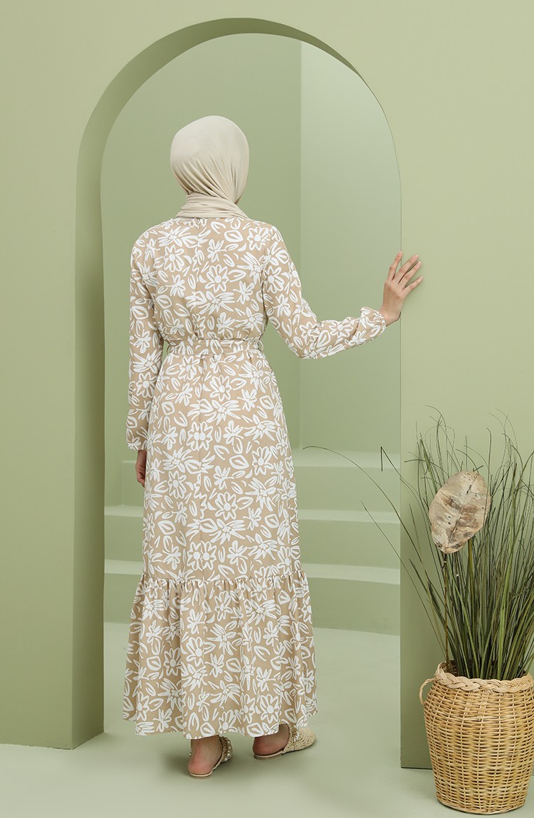 Mink Hijab Dress 202402 Sefamerve